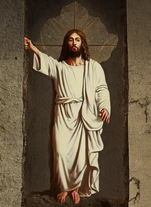 Image similar to photographic evidence of Jesus