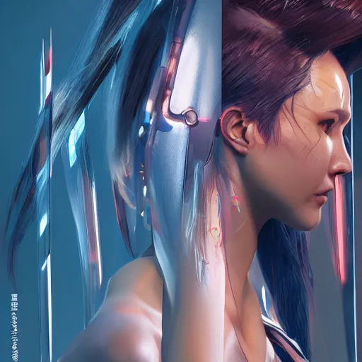 Image similar to cyberpunk 2077 female character concept art by Stanley Artgerm Lau, WLOP, Rossdraws, James Jean, Andrei Riabovitchev, Marc Simonetti, Yoshitaka Amano, digital art, masterwork, cgstudio