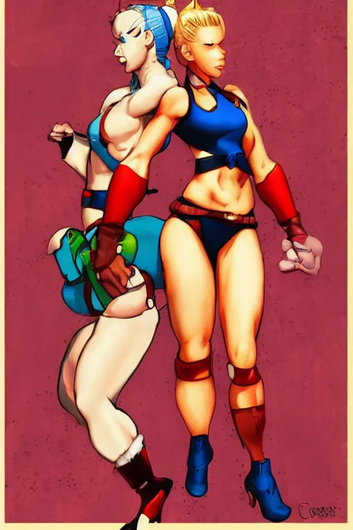 Movie poster of Street Fighter, Cammy, by Rockin Jelly, Stable Diffusion