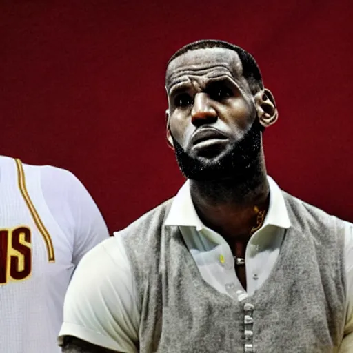 Prompt: LeBron James as Gandalf