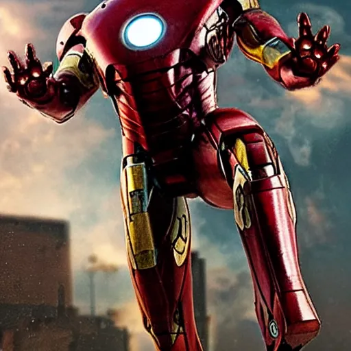 Image similar to rusty old iron man