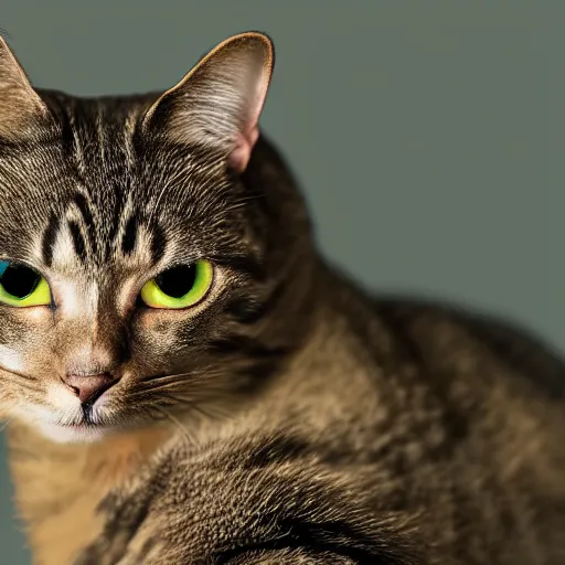 Image similar to cat soldier in call of duty warzone 4k, brown-green eyes, heterochromia, high detail, high-resolution photograph, professional photography, ultra-detail