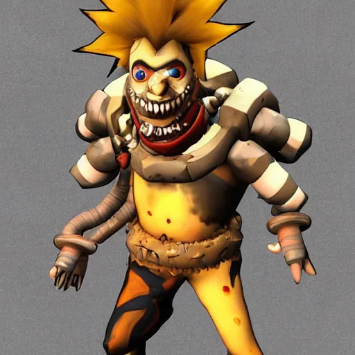 Image similar to junkrat from the video game overwatch