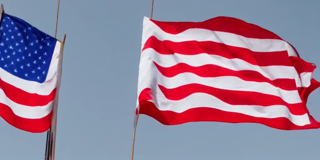 Image similar to our white - red - white, heavenly, free, bold flag