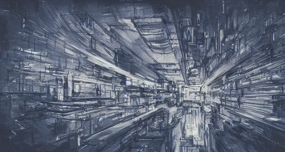 Prompt: city inside a brain, cinematic concept art