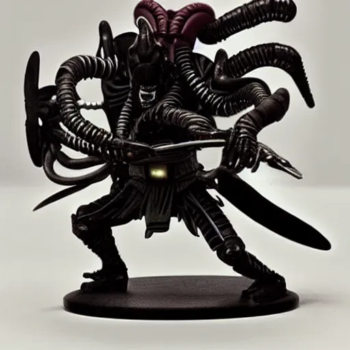 Prompt: xenomorph alien fighting with samurai warriors in feudal japan. 7 0 mm film