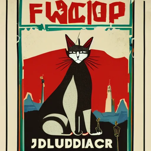 Big Floppa Cat Meme | Poster