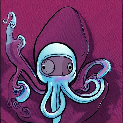 Image similar to the cutest tentacled alien