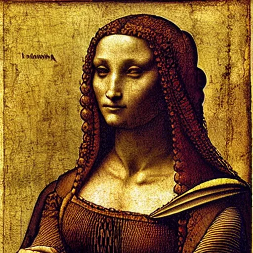 Image similar to woman by leonardo da vinci