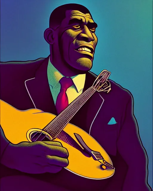 Prompt: disney pixar portrait 8 k photo of blues musician howlin'wolf : : by weta, greg rutkowski, wlop, ilya kuvshinov, rossdraws, artgerm, annie leibovitz, rave, unreal engine, alphonse mucha : :