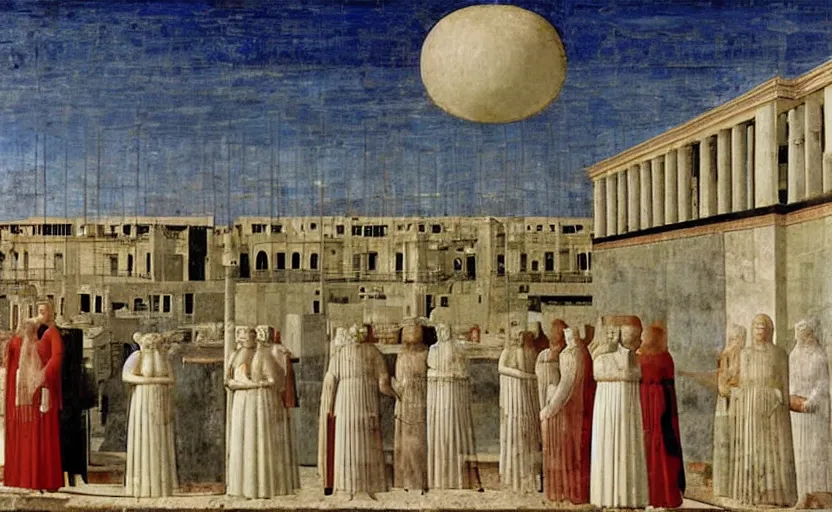 Image similar to the ideal city by piero della francesca