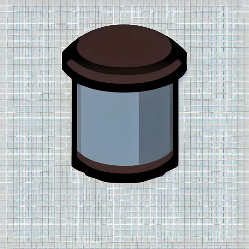 Image similar to game sprite for strange metallic device, transparent background