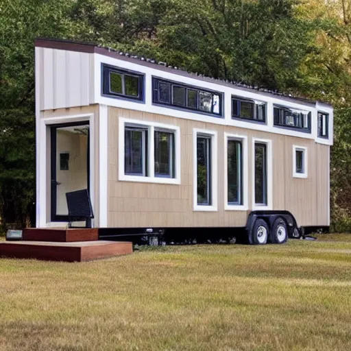 Image similar to tiny home is architecturally similar to the white house,