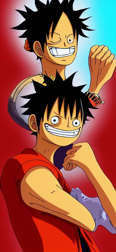 Prompt: “ a portrait photo of luffy in the moon, side shot, by shunji dodo, 8 k resolution, high quality ”