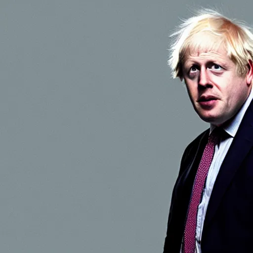 Image similar to boris johnson horror film, scary