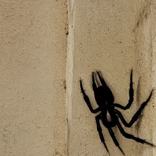 Prompt: a image of a lung crawling up the wall like a spider