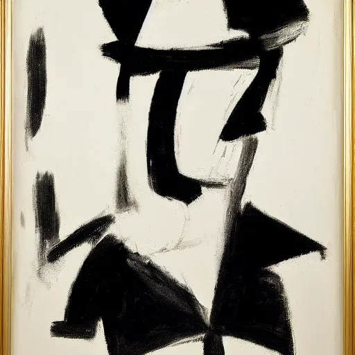 Prompt: a portrait a very ordinary person, by Franz Kline, abstract broad brushstrokes, black and white, anatomically correct, beautiful perfect face, sharp focus, Highly Detailed