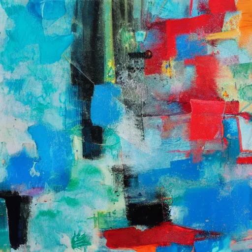 Prompt: abstract painting by john beckley