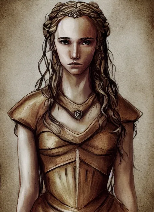 Image similar to myrcella from game of thrones, anima style