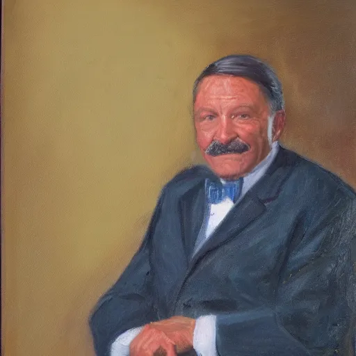 Prompt: a portrait painting of don youngbird