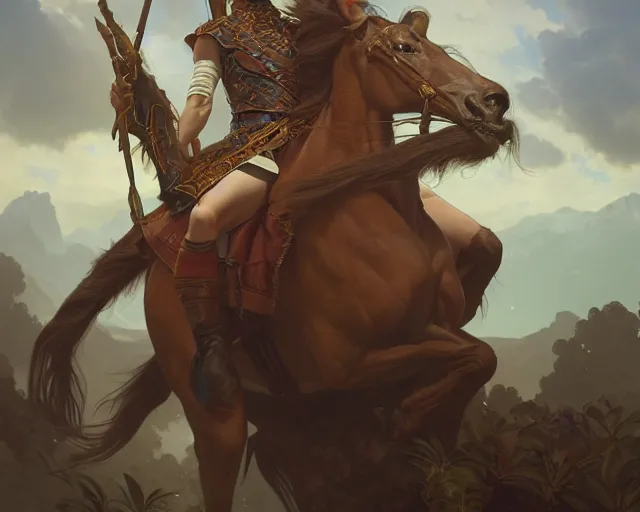 Image similar to photography of george stubbs, deep focus, d & d, fantasy, intricate, elegant, highly detailed, digital painting, artstation, concept art, matte, sharp focus, illustration, hearthstone, art by artgerm and greg rutkowski and alphonse mucha