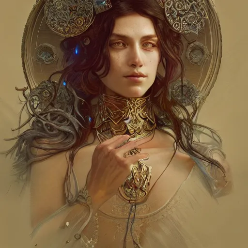 Image similar to portrait of a dead god, D&D, fantasy, intricate, elegant, highly detailed, digital painting, artstation, concept art, smooth, sharp focus, illustration, art by artgerm and greg rutkowski and alphonse mucha