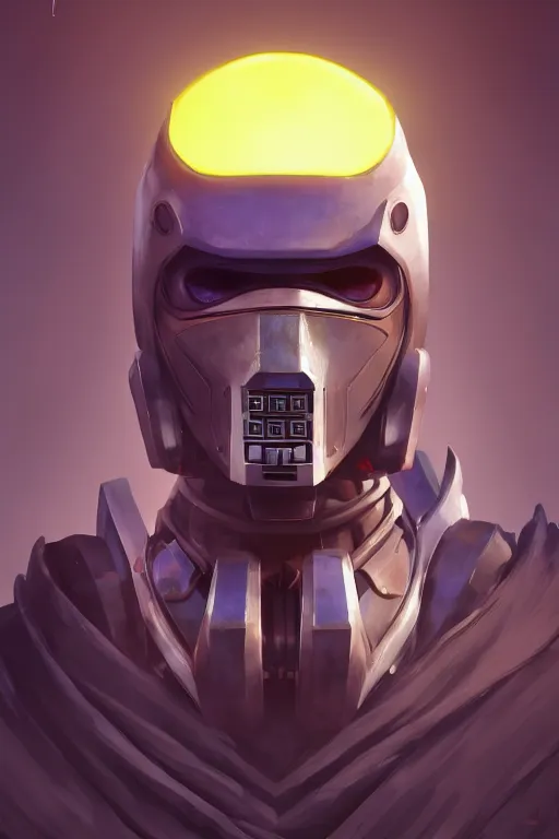 Image similar to epic mask helmet robot ninja portrait stylized as fornite style game design fanart by concept artist gervasio canda, behance hd by jesper ejsing, by rhads, makoto shinkai and lois van baarle, ilya kuvshinov, rossdraws global illumination radiating a glowing aura global illumination ray tracing hdr render in unreal engine 5