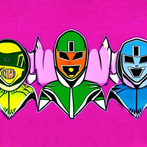 Image similar to sour patch power rangers