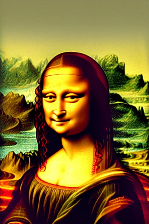 Prompt: collectable action figure mona lisa collectable toy action figure