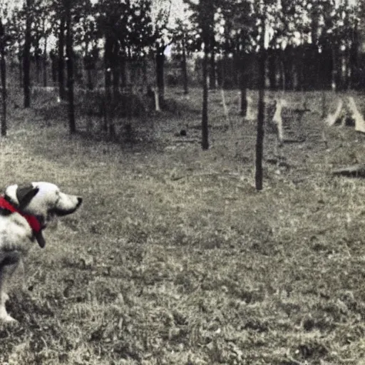 Prompt: a pavlov dog on a world war 1 battlefield