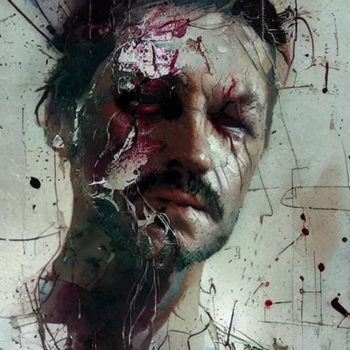 Image similar to ultra - realistic work with a suspended body in a metaphysical world, by emil melmoth zdzislaw belsinki craig mullins yoji shinkawa realistic render ominous detailed photo atmospheric by jeremy mann francis bacon and agnes cecile ink drips paint smears digital glitches glitchart