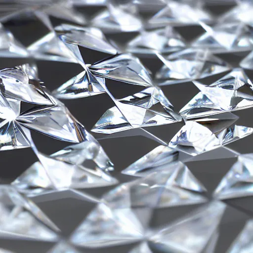 Prompt: diamonds, diamonds, diamonds, vray