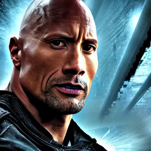 Image similar to Dwayne Johnson as the punisher digital art 4k detailed super realistic