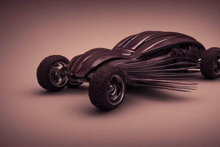 Image similar to a sportscar a trilobite chimera, octane render, studio lighting