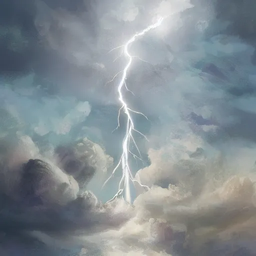 Image similar to lightning creating the spark of life, artstation