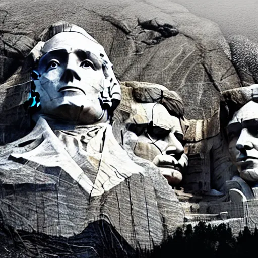 Image similar to donald trump as part of mount rushmore, ironic, photorealistic, octane render,