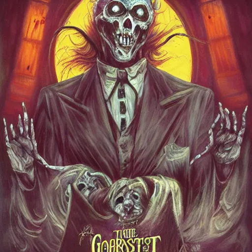 Prompt: the ghost carnival, horror art, award winning