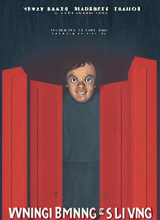 Prompt: movie poster for the shining