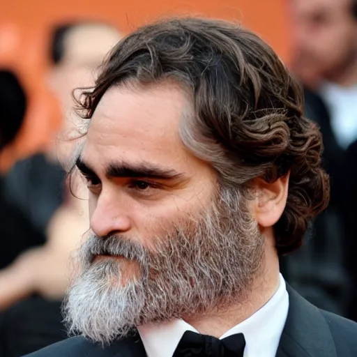 Image similar to joaquin phoenix face full of quinoa