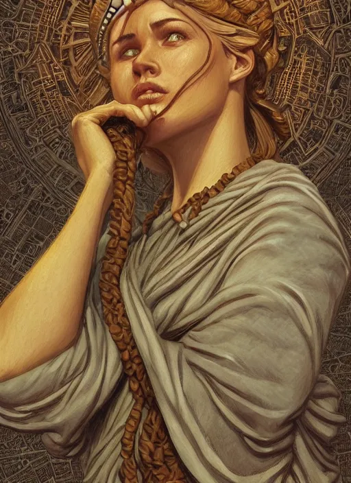 Prompt: statue of liberty as a ruggedly handsome girl, tasteful, intricate, elegant, highly detailed, centered, digital painting, artstation, concept art, smooth, sharp focus, illustration, artgerm, donato giancola, Joseph Christian Leyendecker, WLOP