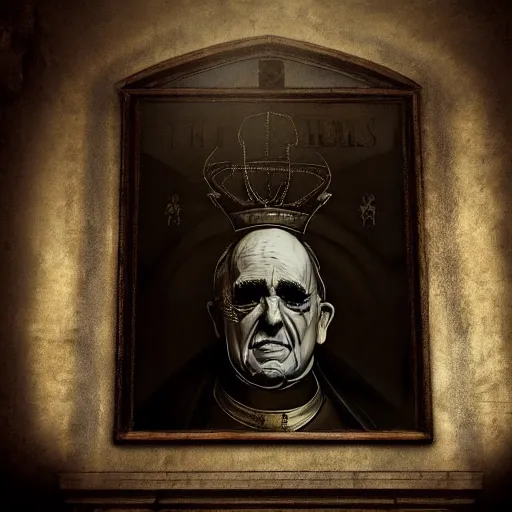 Image similar to Pope,Secrets inside the Vatican, Horror,Trending artstation, cinematográfica, digital Art