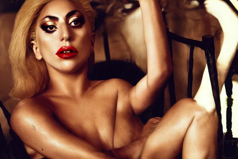 Prompt: lady gaga by steven klein, 8 0 s themed, highly realistic. high resolution. highly detailed. dramatic. 8 k. 4 k.