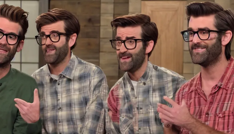 Image similar to rhett and link on good mythical morning