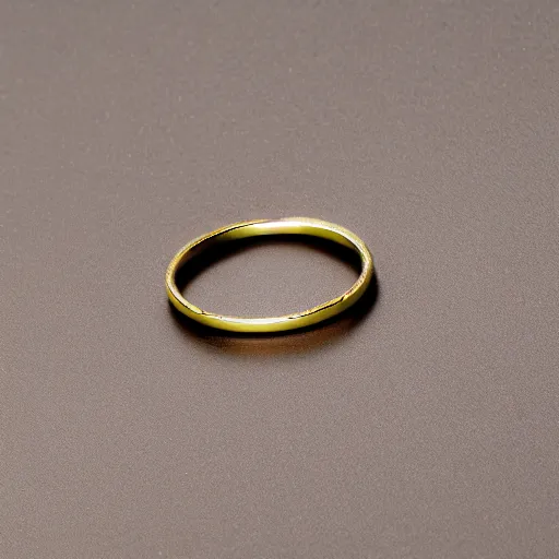 Image similar to very thin gold wedding ring, water texture on the ring, white background