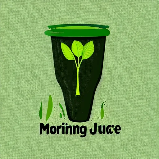 Image similar to moringa juice logo, simple vector art, logo, label, template, moringa oleifera leaves, trending on artstation