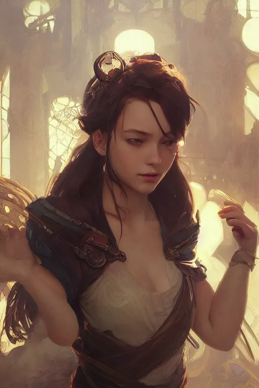 Image similar to final fantsy, digital painting, portrait , cinematic lighting, highly detailed, artstation, concept art, illustration, smooth, sharp focus, artgerm , greg rutkowski, alphonse mucha, editor's pickup, trending on artstation, trending on deviantart, WLOP