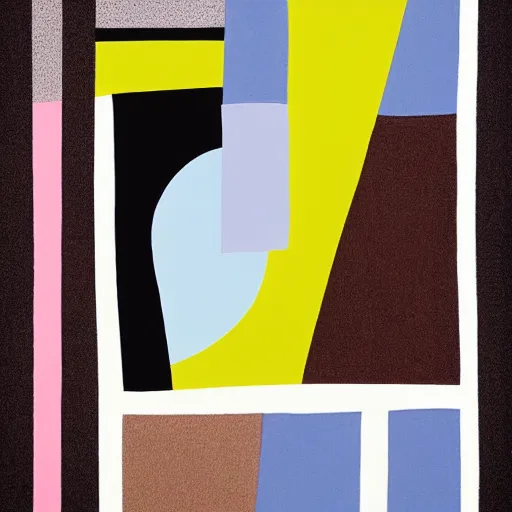 Image similar to phone! abstract painting in the style of Sophie Taeuber-Arp and Gary Hume and Tatsuro Kiuchi, flat colour-block style, geometric abstraction, earthy light pastel colours