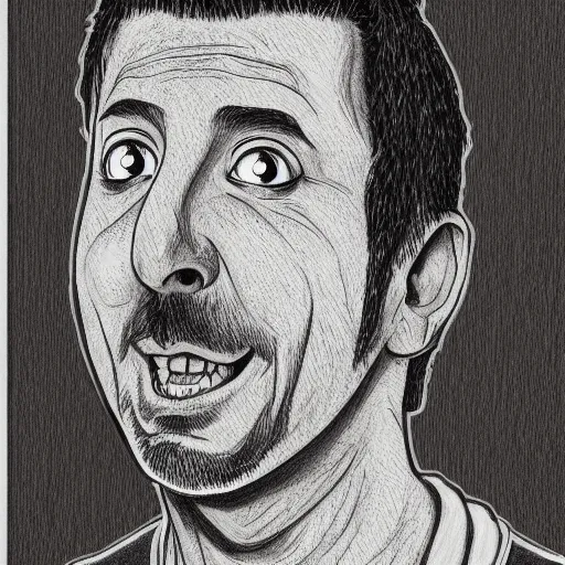 Prompt: a detailed portrait of Adam Sandler as a hamster in the style junji ito, 8k, ornate, intricate