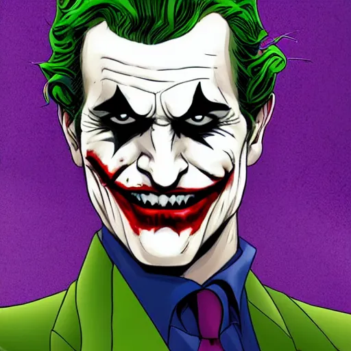 Image similar to The Joker as Batman