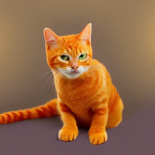 Image similar to hyperrealistic, cute feisty expressive orange tabby cat with a sombrero tucking it's head in, highly detailed, hyper detail, cottagecore!!, well lit, dynamic pose